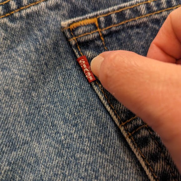 Vintage Men's Levi's 550 Denim Blue Jeans Sz 36 x 32 1997 Made in USA - Picture 9 of 12